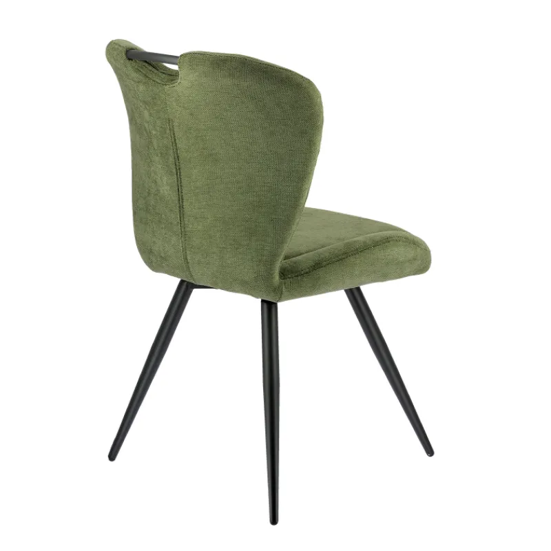 EliseChaise rembourrée pivotante en tissu avec poignée* Chaise De Salle à Manger