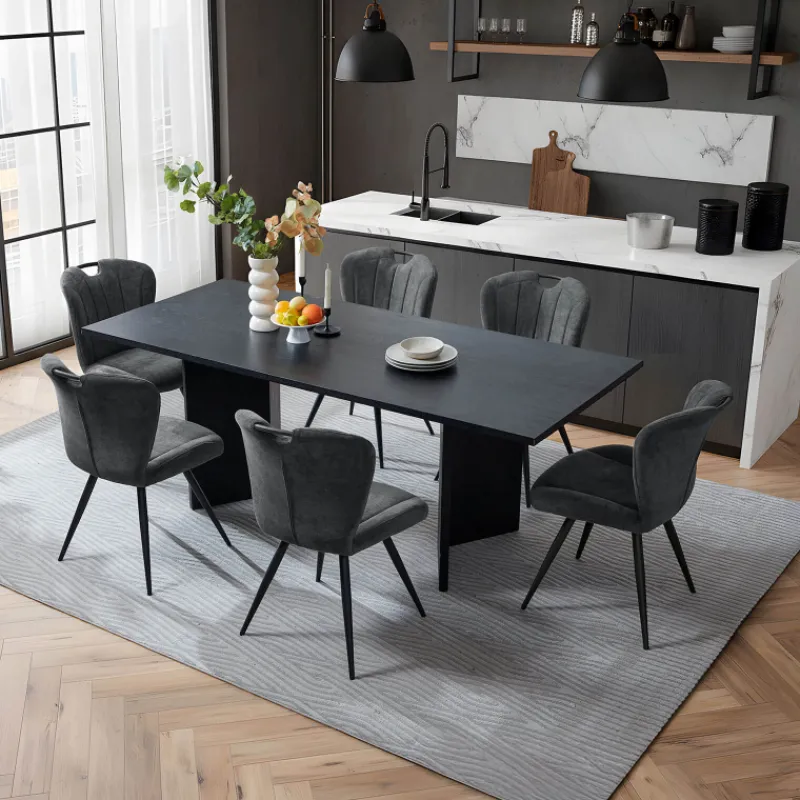 EliseChaise rembourrée pivotante en tissu avec poignée* Chaise De Salle à Manger