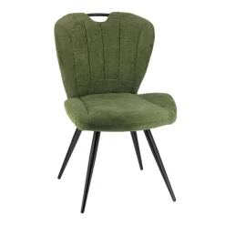 EliseChaise rembourrée pivotante en tissu avec poignée* Chaise De Salle à Manger