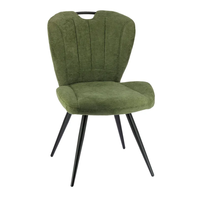 EliseChaise rembourrée pivotante en tissu avec poignée* Chaise De Salle à Manger