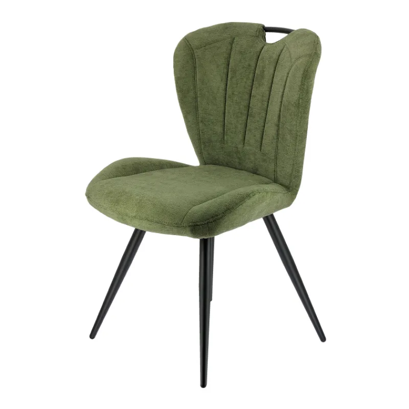 EliseChaise rembourrée pivotante en tissu avec poignée* Chaise De Salle à Manger