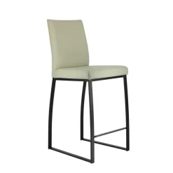 Perfecta Elite Tabouret snack rembourré en simili et métal* Tabouret Snack (assise +/- 65 Cm)|Tabouret De Bar (assise +/- 80 Cm)