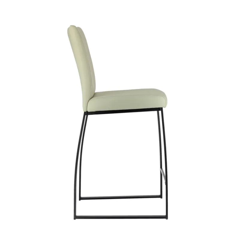 Perfecta Elite Tabouret snack rembourré en simili et métal* Tabouret Snack (assise +/- 65 Cm)|Tabouret De Bar (assise +/- 80 Cm)