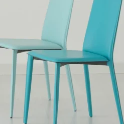 Airnova Ely 2 Chaise de salle à manger en croûte de cuir avec pieds gainés* Chaise De Salle à Manger