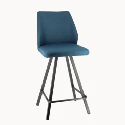 Europea Emma Tabouret snack pivotant bicolore avec pieds en métal* Tabouret Snack (assise +/- 65 Cm)|Tabouret De Bar (assise +/- 80 Cm)
