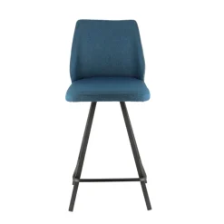 Europea Emma Tabouret snack pivotant bicolore avec pieds en métal* Tabouret Snack (assise +/- 65 Cm)|Tabouret De Bar (assise +/- 80 Cm)