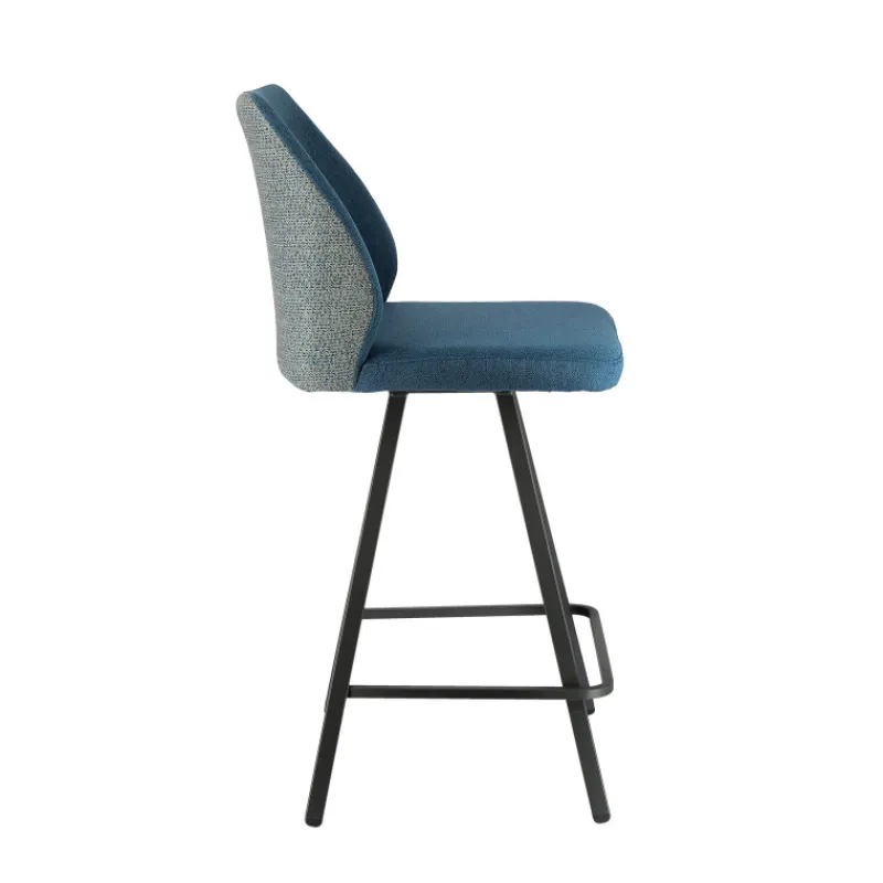 Europea Emma Tabouret snack pivotant bicolore avec pieds en métal* Tabouret Snack (assise +/- 65 Cm)|Tabouret De Bar (assise +/- 80 Cm)