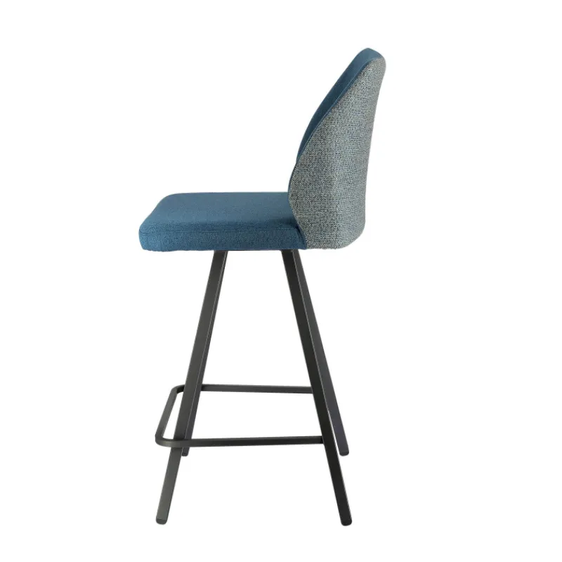 Europea Emma Tabouret snack pivotant bicolore avec pieds en métal* Tabouret Snack (assise +/- 65 Cm)|Tabouret De Bar (assise +/- 80 Cm)