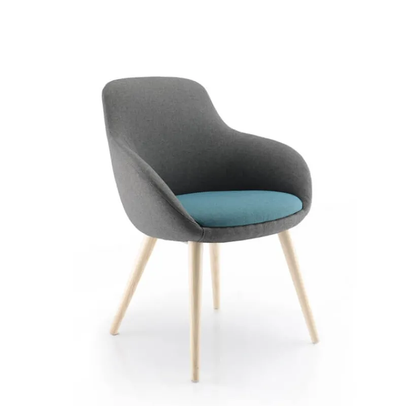 Sokoa Eneka 02 Fauteuil made in France confortable en tissu* Fauteuil De Salon
