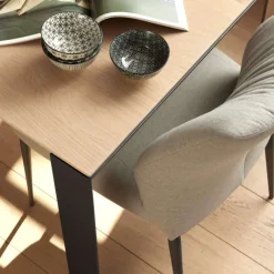 Mobitec Enora Chaise ® moderne en tissu et pieds en métal* Chaise De Salle à Manger