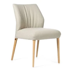 Mobitec Enora ® Chaise cocooning en tissu et pieds en bois* Chaise De Salle à Manger|Chaise Salon