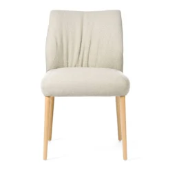 Mobitec Enora ® Chaise cocooning en tissu et pieds en bois* Chaise De Salle à Manger|Chaise Salon