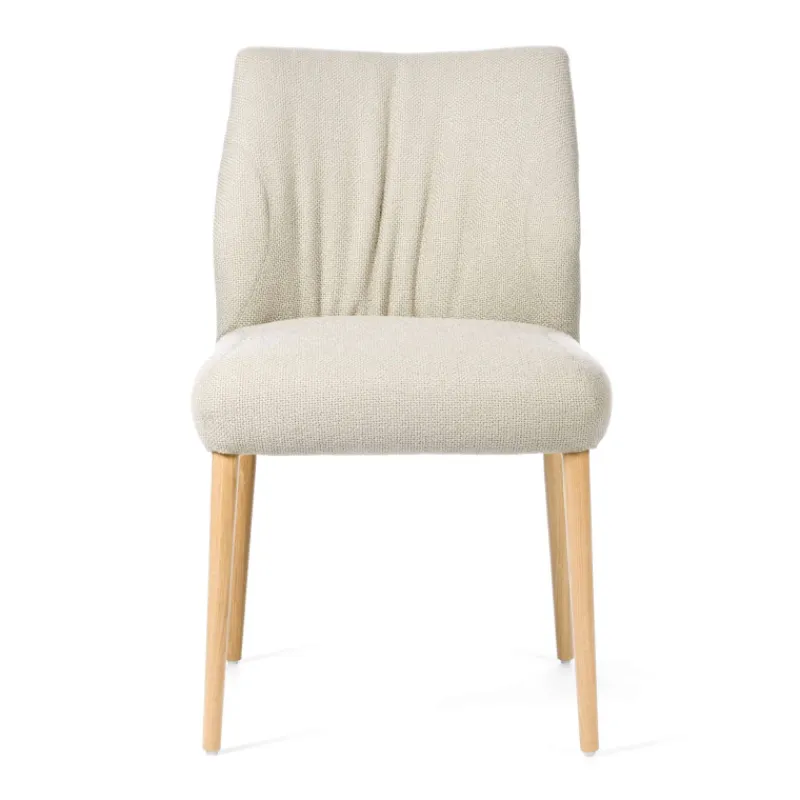 Mobitec Enora ® Chaise cocooning en tissu et pieds en bois* Chaise De Salle à Manger|Chaise Salon