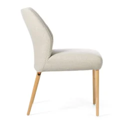 Mobitec Enora ® Chaise cocooning en tissu et pieds en bois* Chaise De Salle à Manger|Chaise Salon