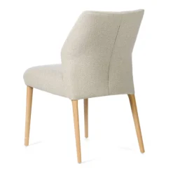 Mobitec Enora ® Chaise cocooning en tissu et pieds en bois* Chaise De Salle à Manger|Chaise Salon