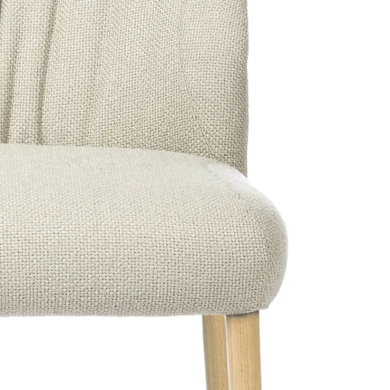 Mobitec Enora ® Chaise cocooning en tissu et pieds en bois* Chaise De Salle à Manger|Chaise Salon