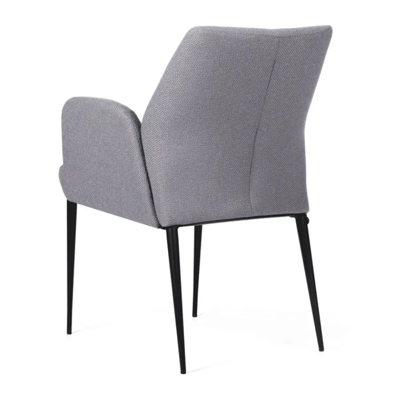 Mobitec Enora ® Fauteuil cocooning en tissu et pieds en métal* Chaise De Salle à Manger|Fauteuil De Salon