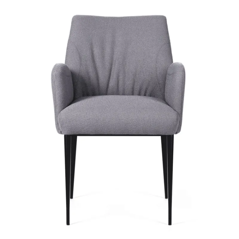 Mobitec Enora ® Fauteuil cocooning en tissu et pieds en métal* Chaise De Salle à Manger|Fauteuil De Salon