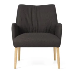 Mobitec Enora ® Fauteuil cocooning en tissu et pieds en bois* Chaise De Salle à Manger|Chaise Salon