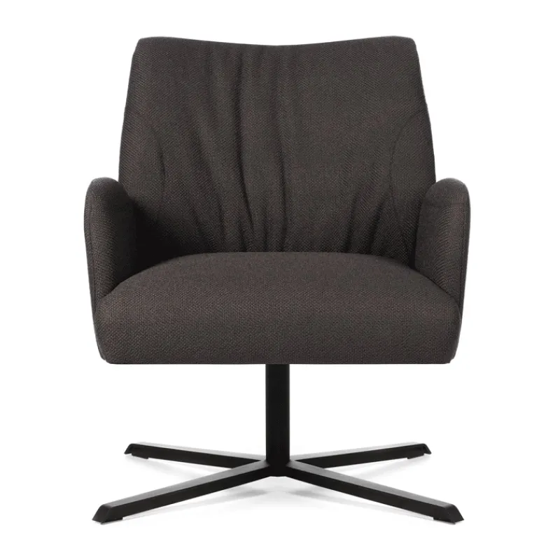 Mobitec Enora ® Fauteuil cocooning pivotant en tissu et métal* Fauteuil De Salon
