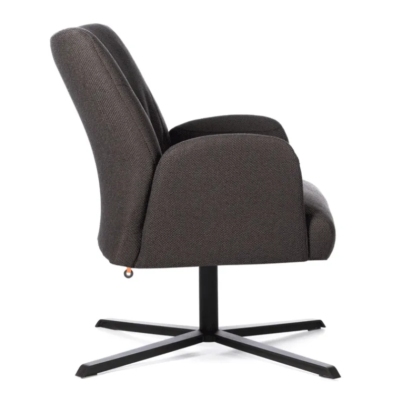 Mobitec Enora ® Fauteuil cocooning pivotant en tissu et métal* Fauteuil De Salon
