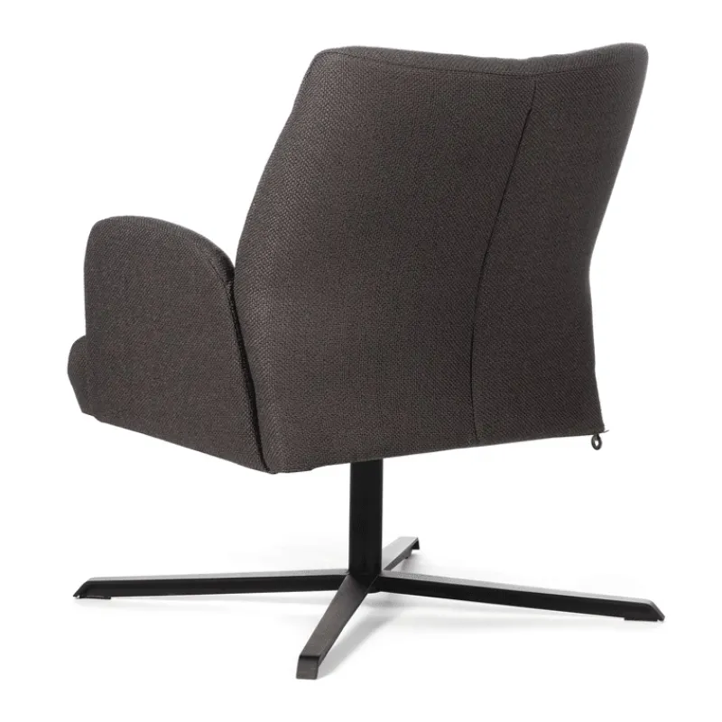 Mobitec Enora ® Fauteuil cocooning pivotant en tissu et métal* Fauteuil De Salon