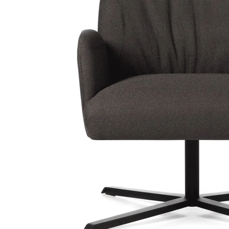 Mobitec Enora ® Fauteuil cocooning pivotant en tissu et métal* Fauteuil De Salon