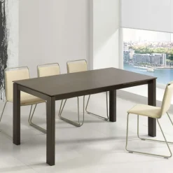Pure design Evento Table rectangulaire extensible avec plateau en dekton et pieds en métal* Table De Cuisine