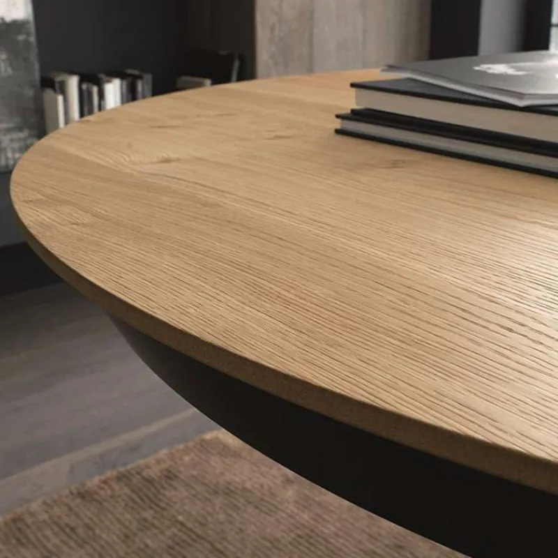 Altacom Fahrenheit Table design extensible ronde en bois avec pied central forme mikado* Table De Salle à Manger