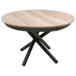 Altacom Fahrenheit Table ronde extensible design en mélaminé et pied mikado* Table De Salle à Manger