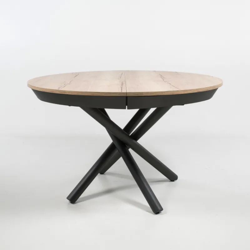 Altacom Fahrenheit Table ronde extensible design en mélaminé et pied mikado* Table De Salle à Manger
