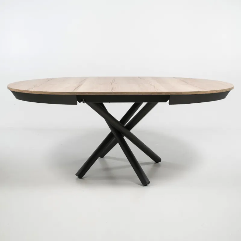 Altacom Fahrenheit Table ronde extensible design en mélaminé et pied mikado* Table De Salle à Manger