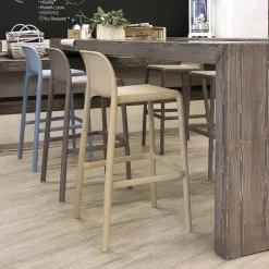 Faro Tabouret empilable en polypropylène* Tabouret Snack (assise +/- 65 Cm)|Tabouret De Bar (assise +/- 80 Cm)