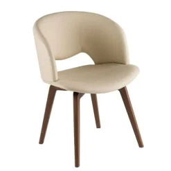 Peressini Fashion Fauteuil moderne en synthétique et bois* Chaise De Cuisine|Chaise De Salle à Manger