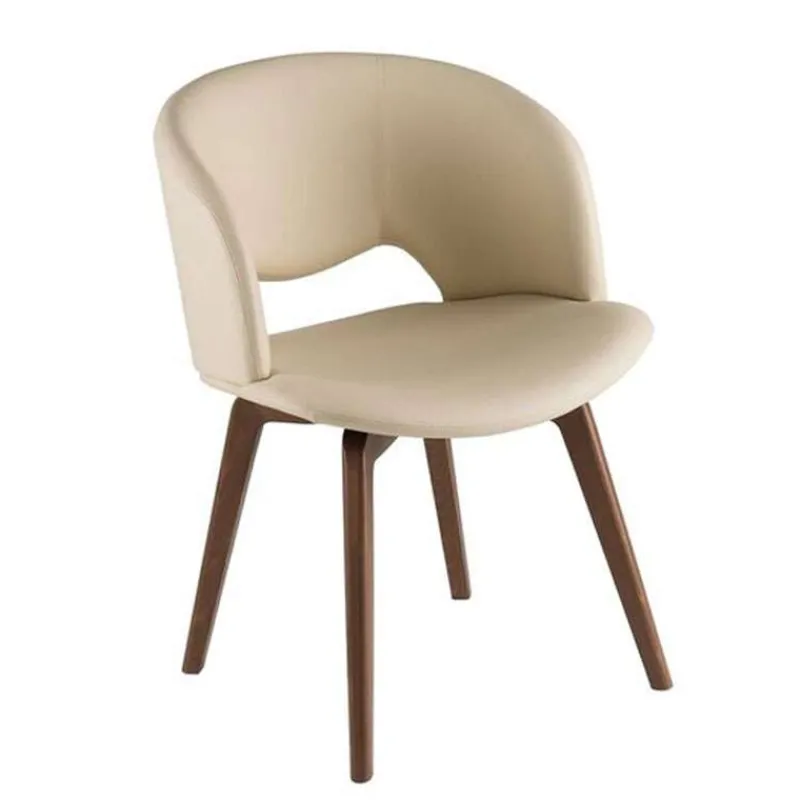 Peressini Fashion Fauteuil moderne en synthétique et bois* Chaise De Cuisine|Chaise De Salle à Manger