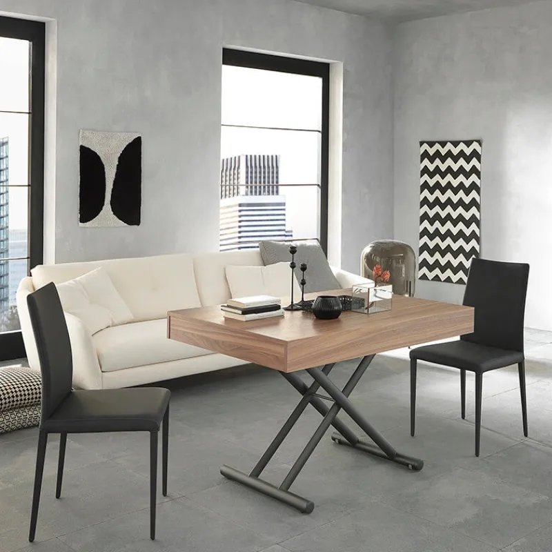 Altacom Febo AT046 Table italienne relevable en bois avec allonges* Table Pour Petit Espace|Table De Salon