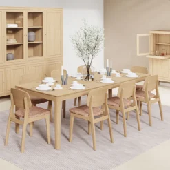 Theuns Fiera Table à manger extensible rectangulaire en bois* Table De Salle à Manger