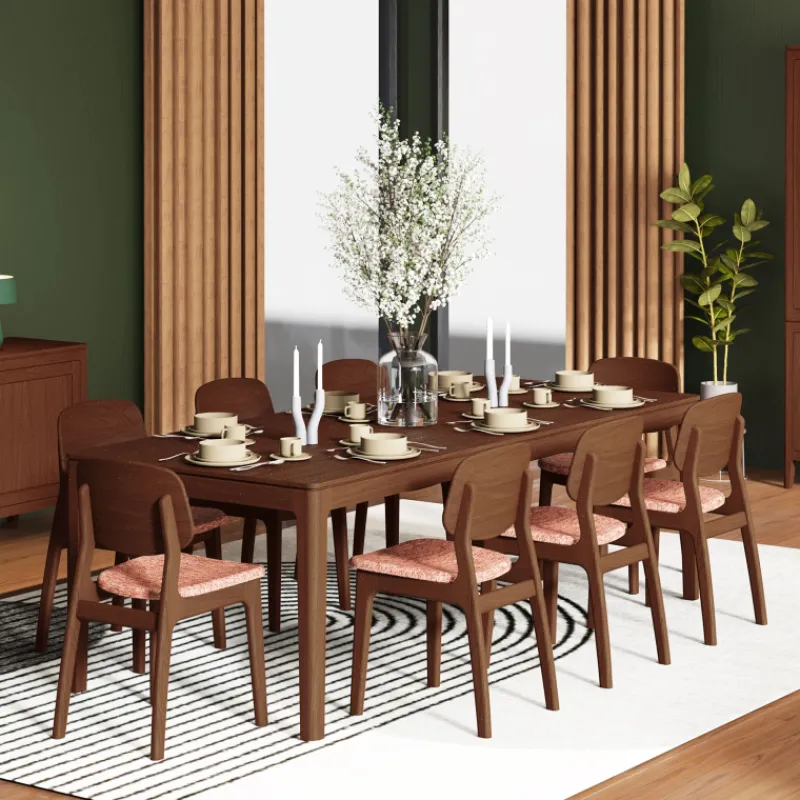 Theuns Fiera Table à manger extensible rectangulaire en bois* Table De Salle à Manger