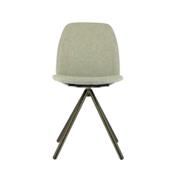Perfecta Figaro 2 Chaise moderne pivotante en tissu et pieds métal* Chaise De Salle à Manger|Chaise De Bureau