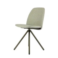 Perfecta Figaro 2 Chaise moderne pivotante en tissu et pieds métal* Chaise De Salle à Manger|Chaise De Bureau