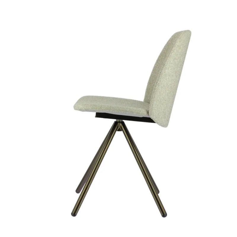 Perfecta Figaro 2 Chaise moderne pivotante en tissu et pieds métal* Chaise De Salle à Manger|Chaise De Bureau