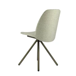 Perfecta Figaro 2 Chaise moderne pivotante en tissu et pieds métal* Chaise De Salle à Manger|Chaise De Bureau
