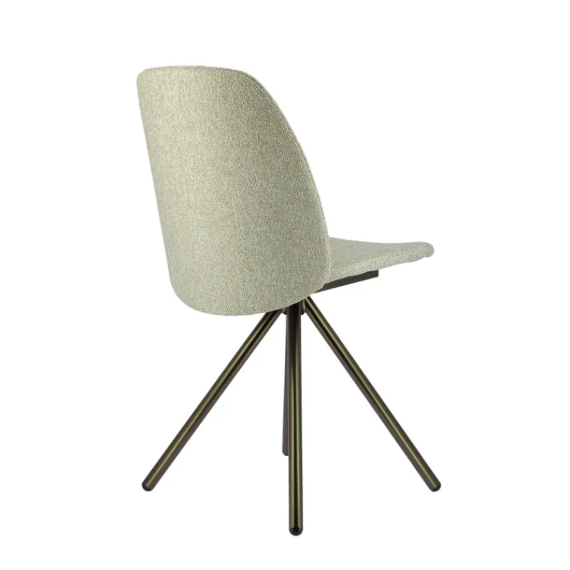 Perfecta Figaro 2 Chaise moderne pivotante en tissu et pieds métal* Chaise De Salle à Manger|Chaise De Bureau