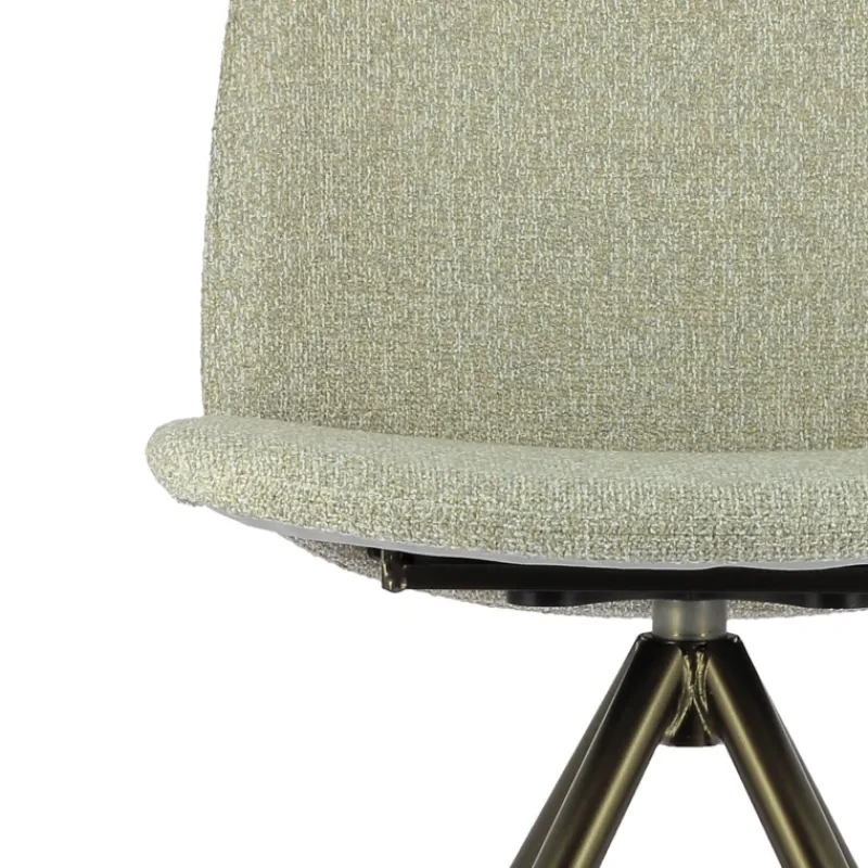 Perfecta Figaro 2 Chaise moderne pivotante en tissu et pieds métal* Chaise De Salle à Manger|Chaise De Bureau