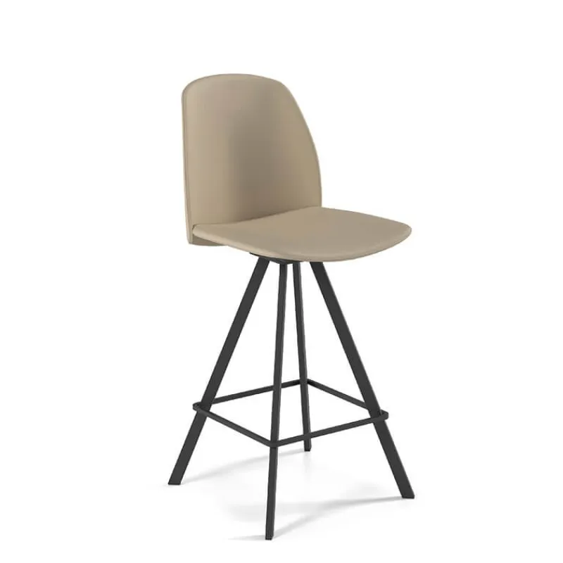 Perfecta Figaro Tabouret snack en simili pivotant moderne fabrication belge* Tabouret Snack (assise +/- 65 Cm)|Tabouret De Bar (assise +/- 80 Cm)