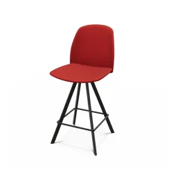 Perfecta Figaro Tabouret snack pivotant en tissu de fabrication belge* Tabouret Snack (assise +/- 65 Cm)|Tabouret De Bar (assise +/- 80 Cm)