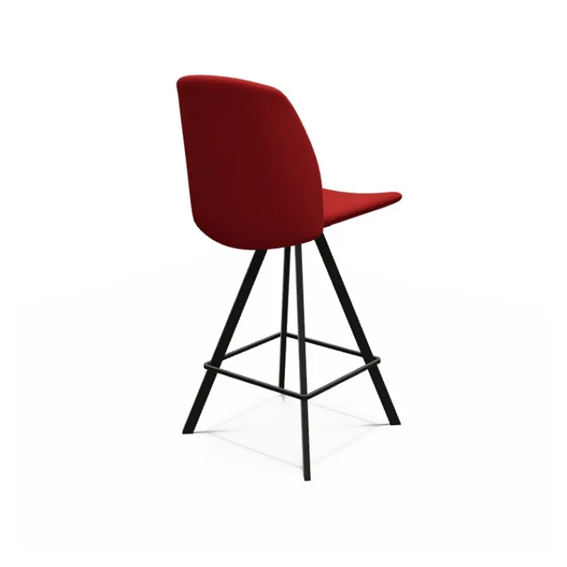 Perfecta Figaro Tabouret snack pivotant en tissu de fabrication belge* Tabouret Snack (assise +/- 65 Cm)|Tabouret De Bar (assise +/- 80 Cm)