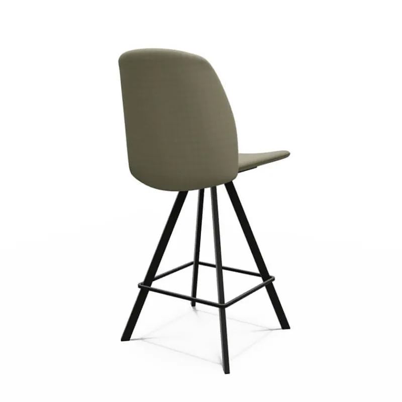 Perfecta Fiona Tabouret snack moderne en tissu fabriqué en Belgique* Tabouret Snack (assise +/- 65 Cm)|Tabouret De Bar (assise +/- 80 Cm)