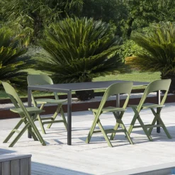 Flap Chaise de jardin pliante italienne en polypropylène* Chaise De Jardin