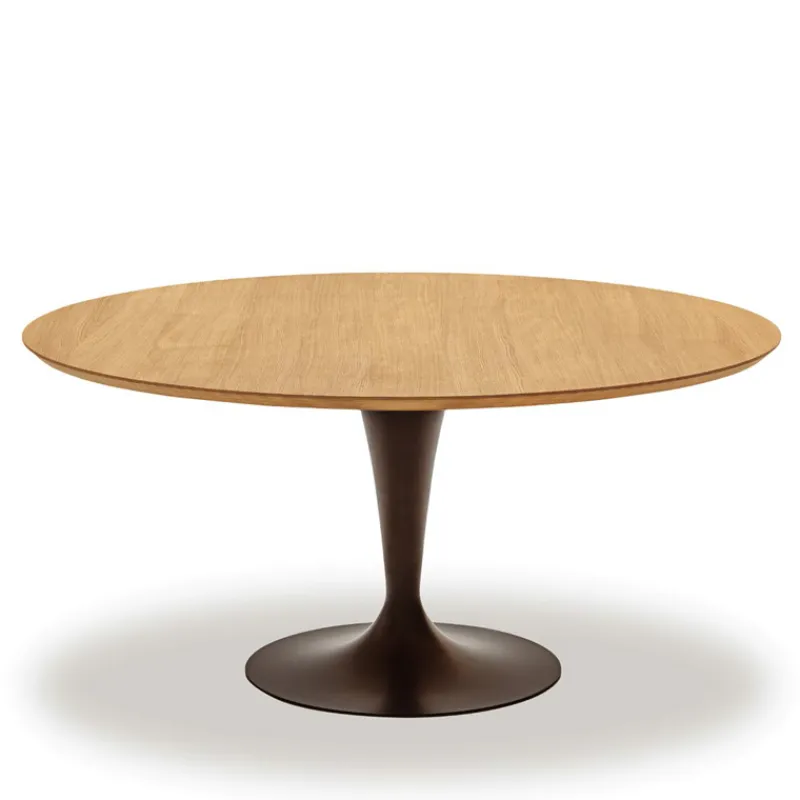 Sovet Italia Flûte Sovet® Table ronde design plateau bois* Table De Salle à Manger